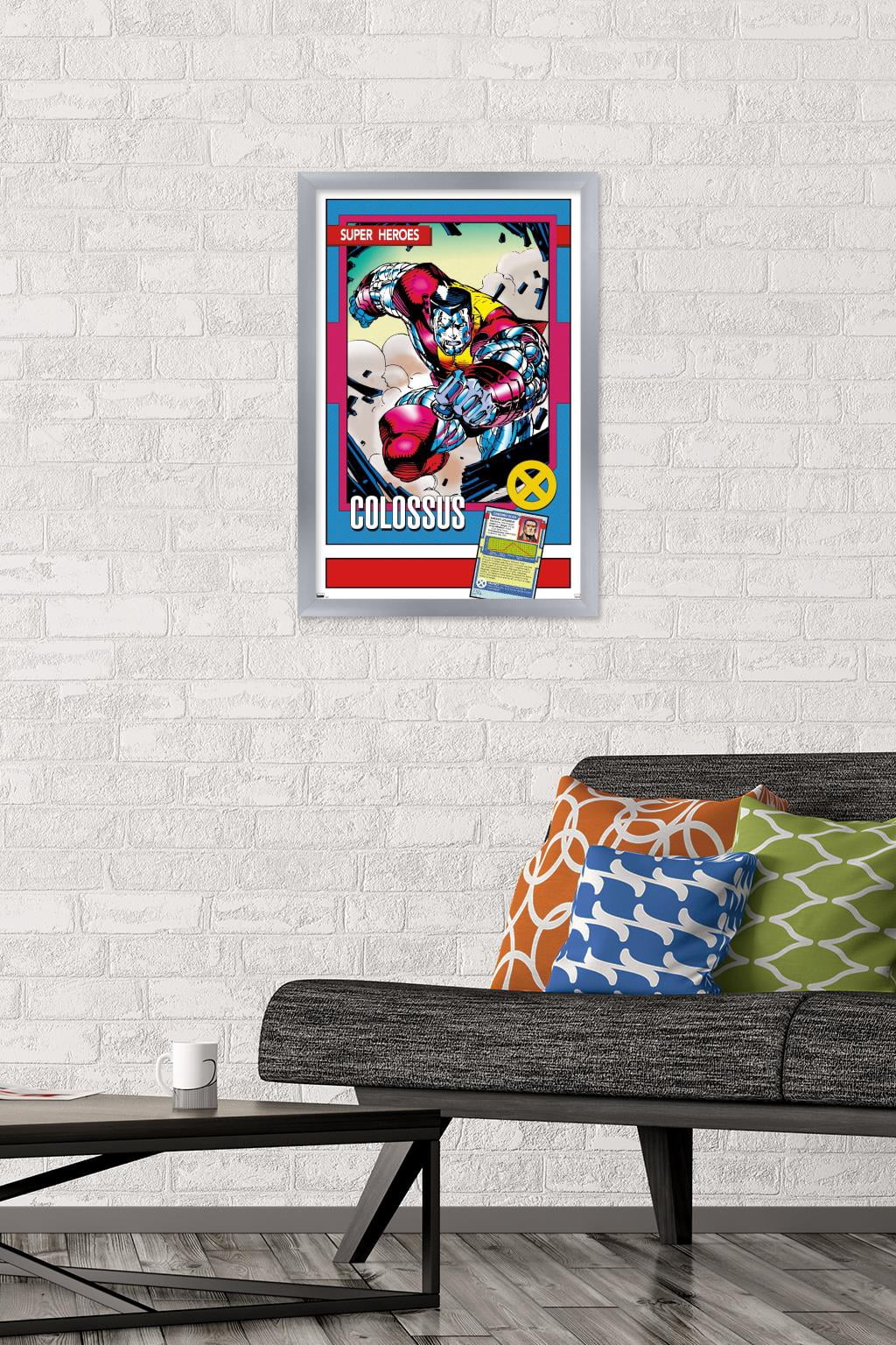 Marvel Trading Cards - Colossus Wall Poster, 14.725" x 22.375" Framed