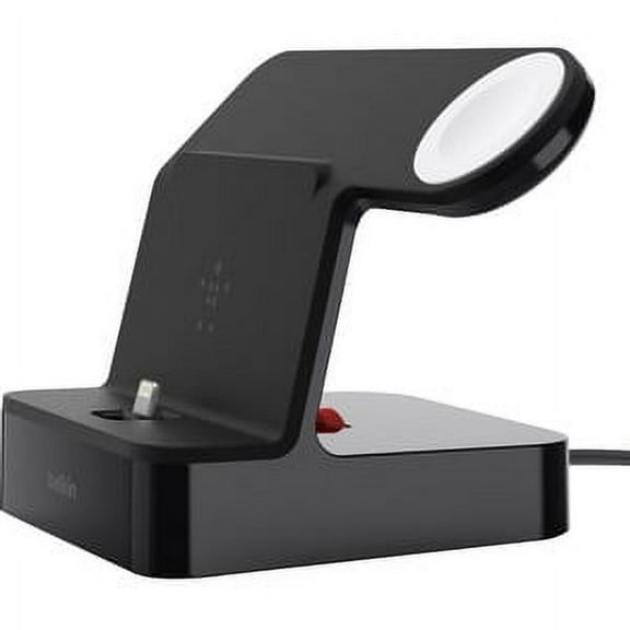 PowerHouse™ 2-in-1 iPhone & Apple Watch Charging Dock, Black
