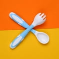 thumbnail image 3 of Juego de cuchara y tenedor para bebé Estuche de viaje Flexible y antideslizante, 3 of 8