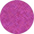 thumbnail image 1 of Ahgly Company Machine Washable Indoor Round Transitional Fuchsia or Magenta Purple Area Rugs, 3' Round, 1 of 7