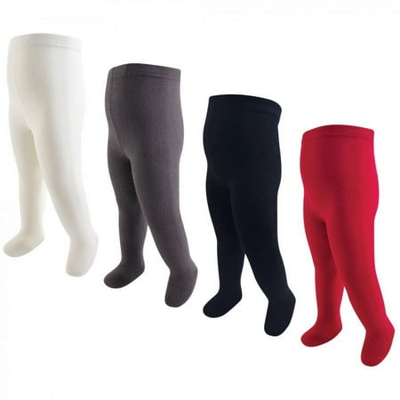 

Hudson Baby Infant and Toddler Girl Cotton Rich Tights Red Navy 9-18 Months