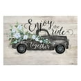 thumbnail image 4 of Personalized Planet 27x18 Enjoy the Ride Together Vintage Pickup Truck Personalized Doormat on Durable Indoor Outdoor 1/4" Thick Low Profile Mat with Non Slip Rubber Backing, 4 of 7