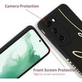 thumbnail image 2 of for Samsung Galaxy S23 Case, Back Cute Plating Love Letter Graphic with Anti-Fall Lens Cameras Cover Protection Soft TPU Shockproof Anti-Fingerprint Phone Cases for Women Girls Men-Black, 2 of 12