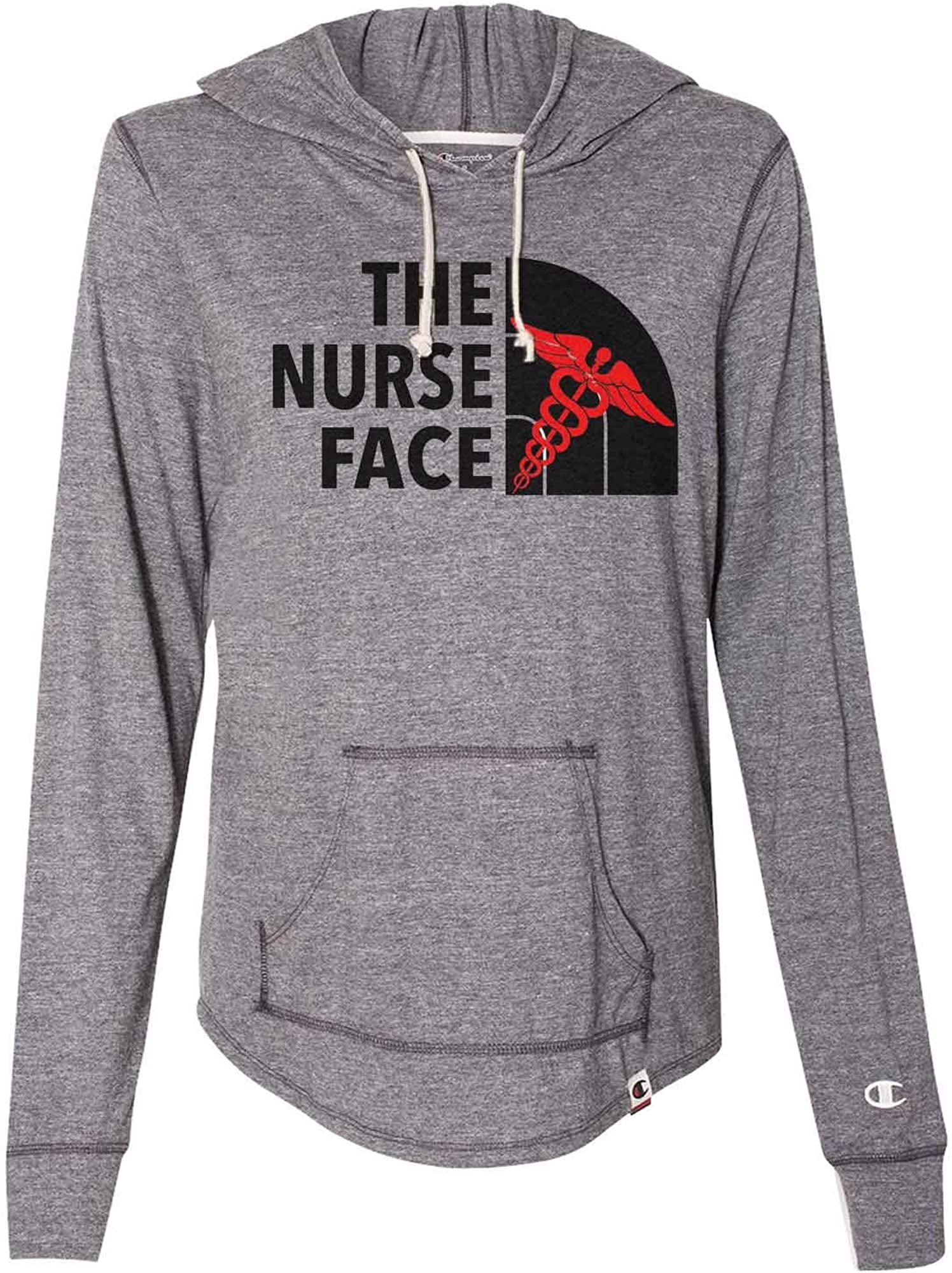 Womens Champion Hoodie The Nurse Face 
