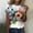 White, variant on iTNHFP Tshirt Womens Tshirts White Women Summer Casual Fashion Round Neck Short Sleeve Flower Print Tshirt Top