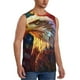 thumbnail image 2 of Balery Geometric American Bald Eagle Camisetas sin mangas para hombre, absorbe la humedad y protege contra el mal olor.-X-Large, 2 of 7