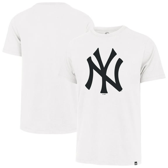 Men's '47 White New York Yankees Imprint Franklin T-Shirt