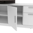 thumbnail image 3 of Bestar Equinox 71" Wooden L Shaped Computer Desk in Antigua and White, 3 of 7