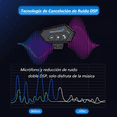 thumbnail image 3 of Audífonos Bluetooth 5.0 Edr BLOOSOM para Casco Con Micrófono Negro, 3 of 5