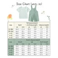 thumbnail image 5 of CARETOO Toddler Baby Girl Clothes Stripe Short Sleeve T-Shirt Suspender Overalls Shorts Set 2Pcs Summer Outfits, 5 of 17