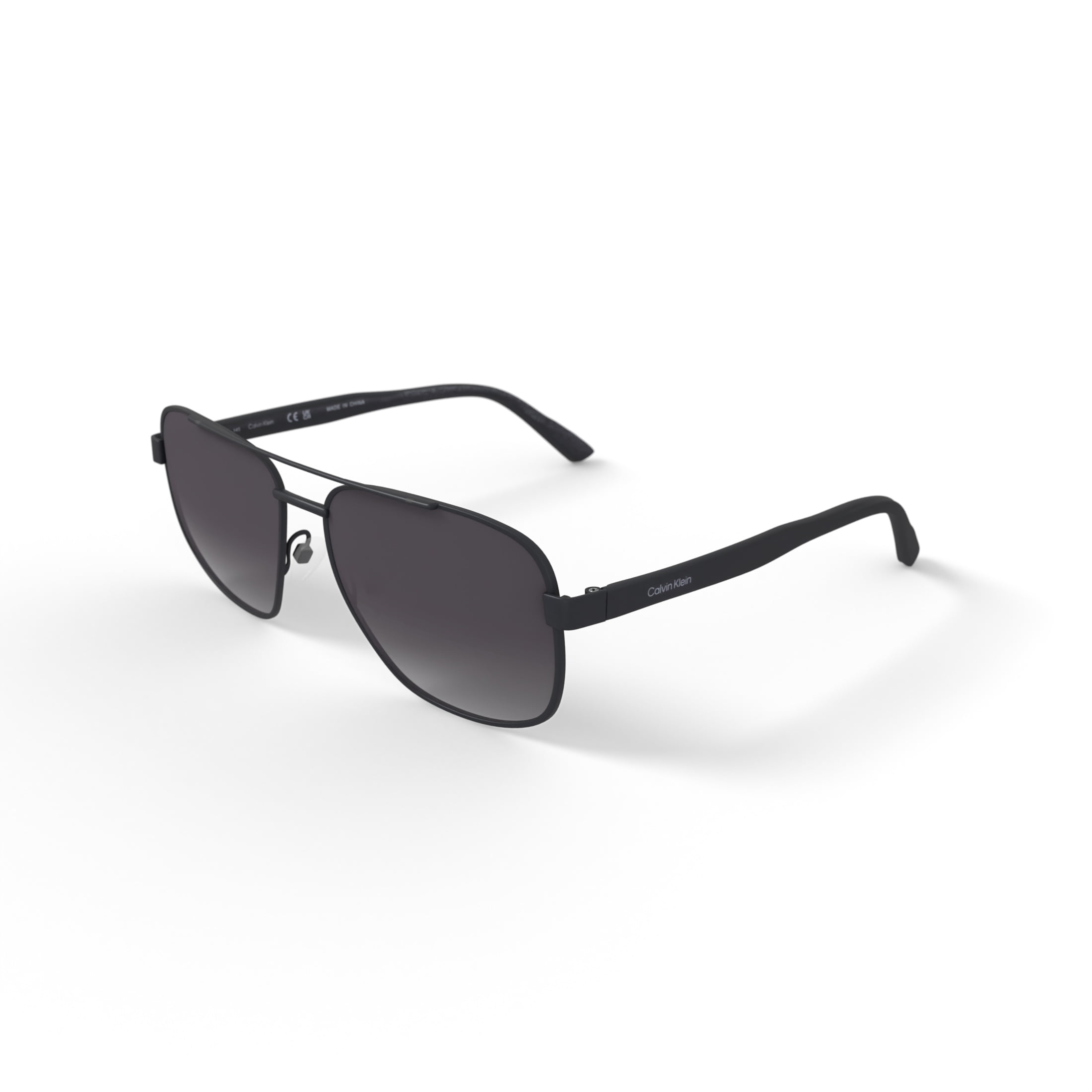 Calvin Klein Mens Rx'able Sunglass, CK22114S, Matte Black, 60-17-145, with Case