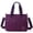 Deep Purple, variant on PRIYAL Large Capacity Solid Color Minimalist Stylish Women's Tote Bag, Shoulder Crossbody Bag, Easy Versatile Commuting Handbag