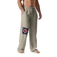 thumbnail image 4 of Pantalones largos para hombre, estampados, con cintura elástica y cordón, informales, holgados, de pierna recta, 4 of 4