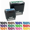 thumbnail image 1 of 100% Percent Teacher Student School Self-Inking Rubber Stamp Ink Stamper - Pink Ink - Large 2-3/4 Inch, 1 of 7