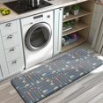 thumbnail image 3 of Multicolor Arrow Pattern Kitchen Rug Mat,Kitchen Runner Rugs Non Skid Washable,Decorative Kitchen Floor Mats for Kitchen,Sink,Laundry,17"x47.2", 3 of 7