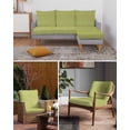 thumbnail image 6 of Vintage Fruit Green Couch Cushion Covers Stretch, Washable Sofa Seat Covers Individual Seat Cushion Sofa Slipcovers Farmhouse Retro Solid Color Linen Texture Couch Cover Furniture Protector M-1PCS, 6 of 7