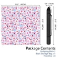 thumbnail image 2 of Premium Floral Mahjong Table Mat 31.5x31.5 Inch Extra Large Rubber Game Pad with Anti-Slip Backing & Noise Reducing Surface for Tiles, Cards & Board Games, 2 of 7