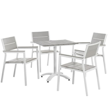 Modern Contemporary Five Pcs Outdoor Patio Dining Set White Polywood Aluminum Com - Kijiji Ottawa Patio Dining Set Modern Contemporary Five Pcs Outdoor Patio Dining Set White Polywood Aluminum Com - Kijiji Ottawa Patio Dining Set