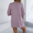 thumbnail image 4 of FNFYFH Womens Short Sleeve Crochet Cardigan Open Front Kimonos Cardigans Hollow Out Beach Cover Ups, 4 of 8