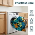 thumbnail image 6 of Unique Bargains Printed Ultra Soft Absorbent Shaggy Bath Mat Blue 32" x 20", 6 of 6