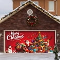 thumbnail image 5 of BotaniNest Snowman Garage Door Banner Merry Garage Door Hanging, 5 of 5