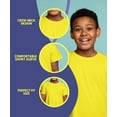 thumbnail image 4 of BROOKLYN VERTICAL Boys 4-Pack Short Sleeve Solid Color T-Shirts | Cotton Crew Neck Tagless Tees, 4 of 6
