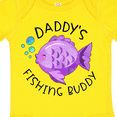 thumbnail image 4 of Inktastic Daddy's Fishing Buddy with Cute Purple Fish Boys or Girls Baby Bodysuit, 4 of 5