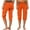 Orange, variant on Wensltd Women Cargo Pants Casual Knee Length Summer High Waist Pants with Drawstring