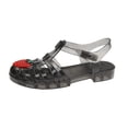 thumbnail image 3 of Xijirk Sandals Women Adjustable Ankle Strap Jelly Hollow Weave Translucent Flat Sole Sandals for Daily and Beach Wear,7.5, 3 of 8