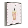 thumbnail image 4 of Stupell Industries Glam Iced Coffee Food & Beverage Painting Gray Floater Framed Canvas Art Print Wall Art, 18 x 18, 4 of 10