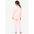 thumbnail image 2 of Dreams & Co. Plus Size Thermal Henley Pajama Set, 2 of 6