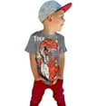 thumbnail image 3 of BJUTIR Boys Tshirts Summer Short Sleeve Cartoon Dinosaur Prints T Shirt Tops For 6-7 Years, 3 of 4