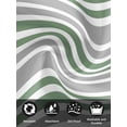thumbnail image 7 of Sage Green Grey Striped Cloth Napkins Set of 8 Reusable Dinner Napkins, Horizontal Lines Simple Minimalist Cocktail Napkin Washable Table Napkins for Wedding/Holiday Party/Baby Shower 20"x20", 7 of 7