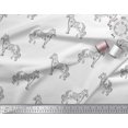 thumbnail image 3 of Soimoi Cotton Poplin Fabric Horse Block Decor Fabric Printed Yard 56 Inch Wide, 3 of 3