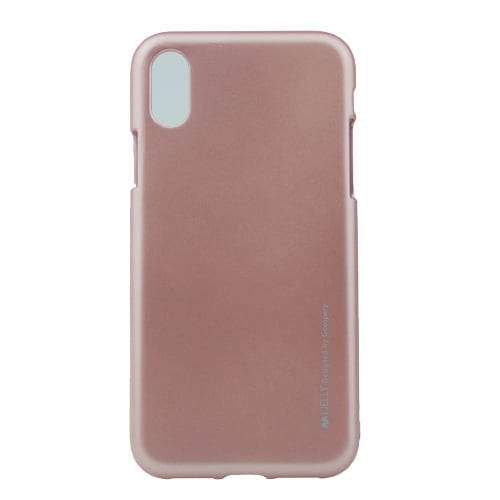 TopSave Goospery iJelly Metal Soft TPU Case For iPhone X(10),XS,Rose Gold