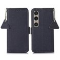 thumbnail image 1 of For Sony Xperia 1 VI Wallet Case RFID Blocking Genuine Cow Leather Phone Cover, 1 of 5