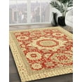 thumbnail image 2 of Ahgly Company Indoor Square Abstract Mustard Yellow Abstract Area Rugs, 6' Square, 2 of 6