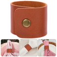 thumbnail image 3 of 6pcs Napkin Rings PU Leather Napkin Rings Simplicity Napkin Buckle Holiday Napkin Rings, 3 of 5