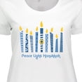 thumbnail image 4 of Inktastic Peace Light Hanukkah Women's Plus Size T-Shirt, 4 of 5