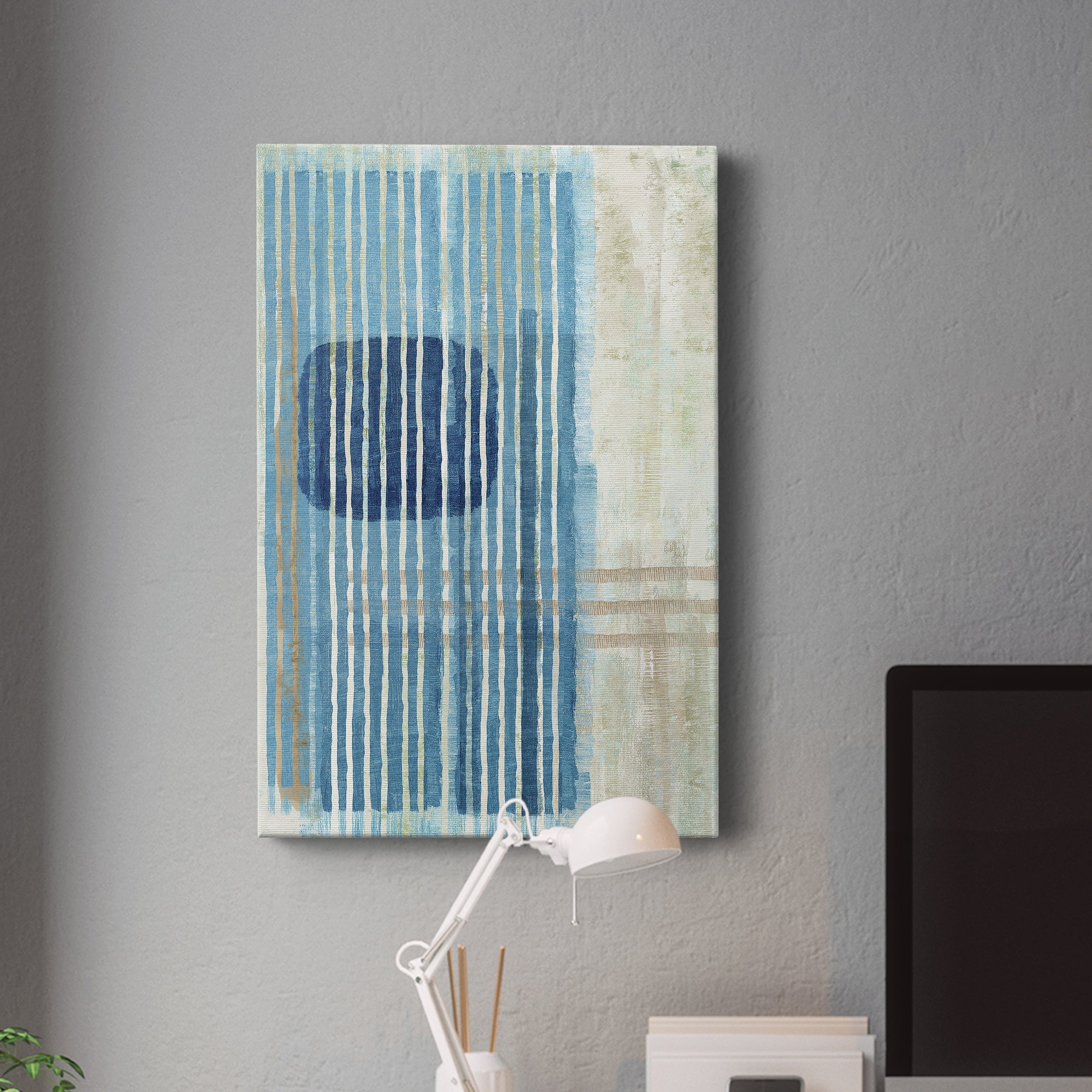 Blue Blue Horizon I Premium Gallery Wrapped Canvas - Ready to Hang
