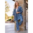 thumbnail image 2 of Roaman's Women's Plus Size Chambray Embroidered wrap, 2 of 6