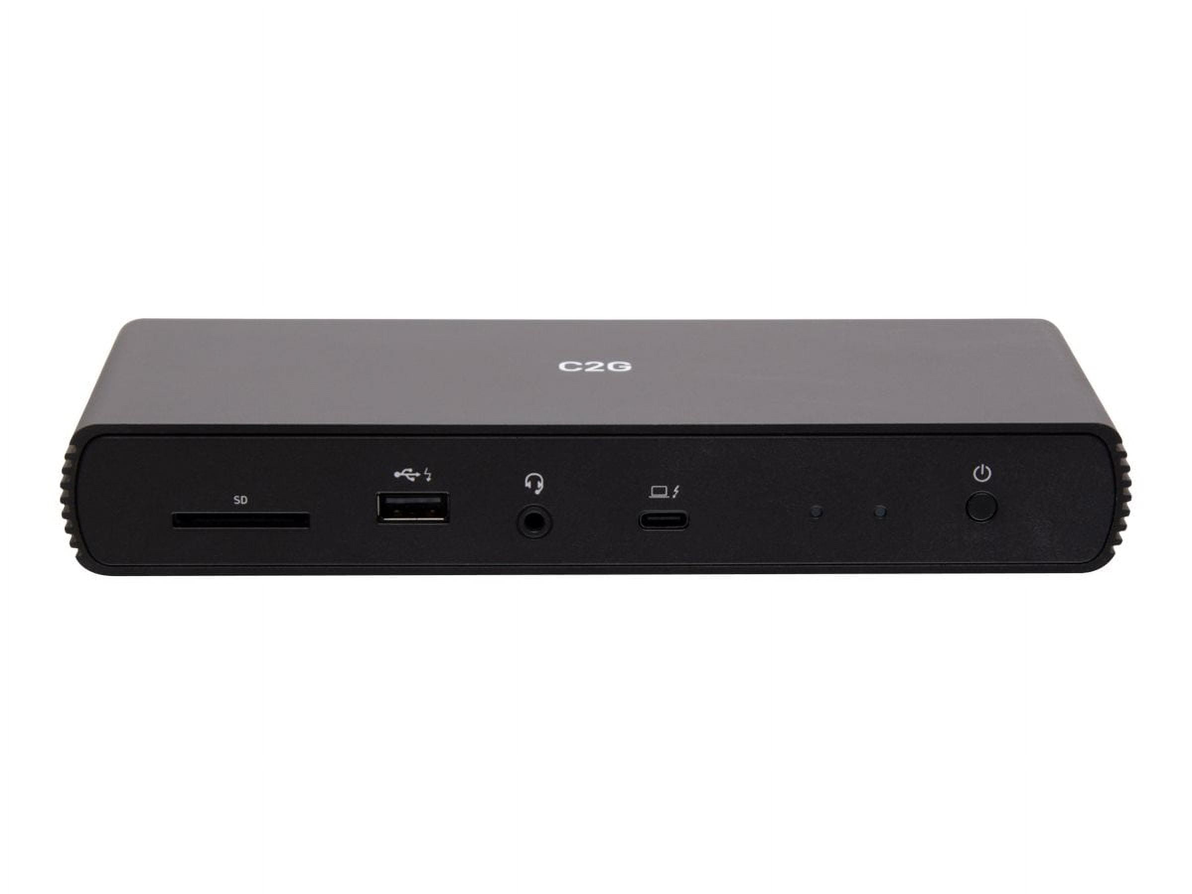 C2G Thunderbolt 4 USB C Dual Display Docking Station Ethernet 90W PD C2G54537