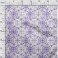 thumbnail image 3 of oneOone Georgette Viscose Violet Fabric Asian Tile Traditional Sewing Craft Projects Fabric Prints By Yard 42 Inch Wide, 3 of 4