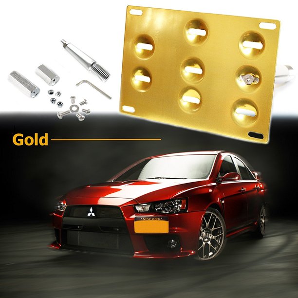 Xotic Tech 1 Set Front Tow Hook License Plate Bumper Mounting Bracket Fit Mitsubishi Lancer Evolution Evo X Gold Walmart Com Xotic Tech 1 Set Front Tow Hook License Plate Bumper Mounting Bracket Fit Mitsubishi Lancer Evolution Evo X Gold Walmart Com