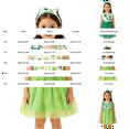 thumbnail image 3 of CPNG Toddler Girls St. Patrick’s Day 2-Piece Outfit Set - Shamrock Print Sleeveless Dress + Clover Bow Headband - Tulle Tutu Skirt Irish-Themed Clothing for Parades, Parties & Holiday Photos, 3 of 8