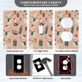 thumbnail image 3 of Yayeee Blank Wall Plate Cover 1-Gang 4.5"x2.7" Home Unused Decorative Outlet, Beige Christmas Snowman, 3 of 7