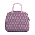thumbnail image 2 of Lunch Bag Lunch Box for Women Reusable Insulated Lunch Bags,Water-Resistant Pineapple Neon Light Purple Background Cooler Lunch Tote Bag, Large Capacity for Work Travel Picnic, 2 of 6