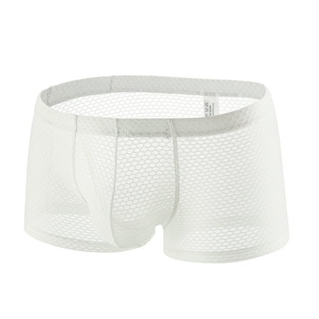 Men s Sexy Underwear Briefs Mesh Breathable Underpants Negligee Lingerie for Women Long