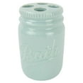 thumbnail image 3 of Home Basics 4Pc Bathroom Set Mason Jar - Mint, 3 of 6