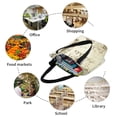 thumbnail image 6 of Pofeuu American Monuments Print Women Fashion Shoulder Handbags Top Handle Satchel Bags Tote Shoulder Shopping Bag Stylish Canvas Tote Bag, 6 of 6